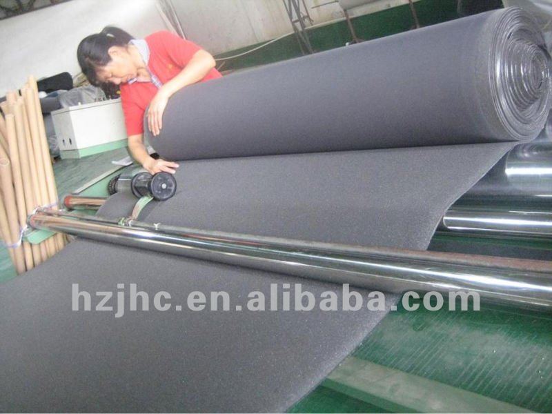 Custom sponge foam laminated cotton fabric for bar cup products