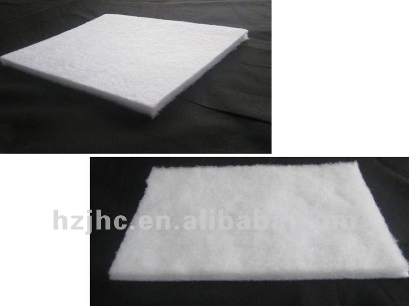 Non flammable thermal bonded polyester non woven quilted mattress padding wadding fabric
