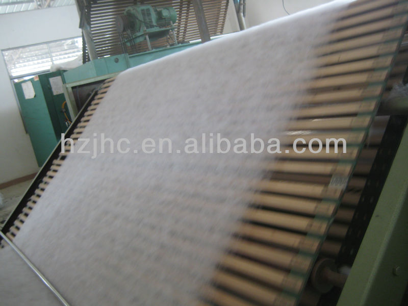 hot air through New Popular nonwoven thermal bonded wadding Production Line with electricity