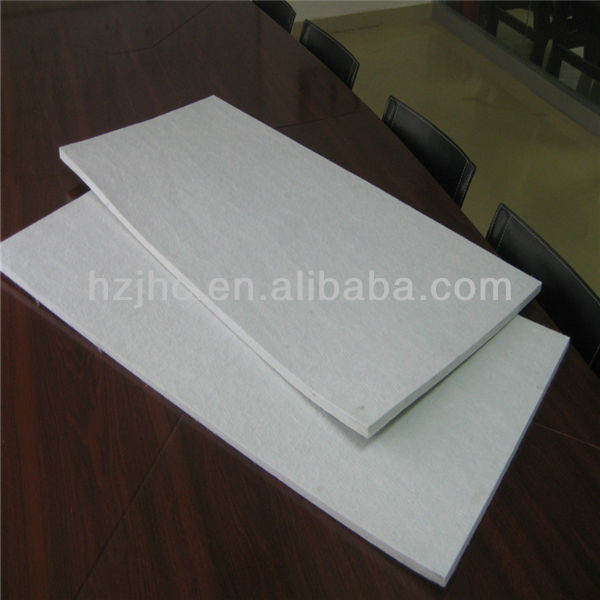 Insulation 20mm thickness polyester needle punched nonwoven hard felt