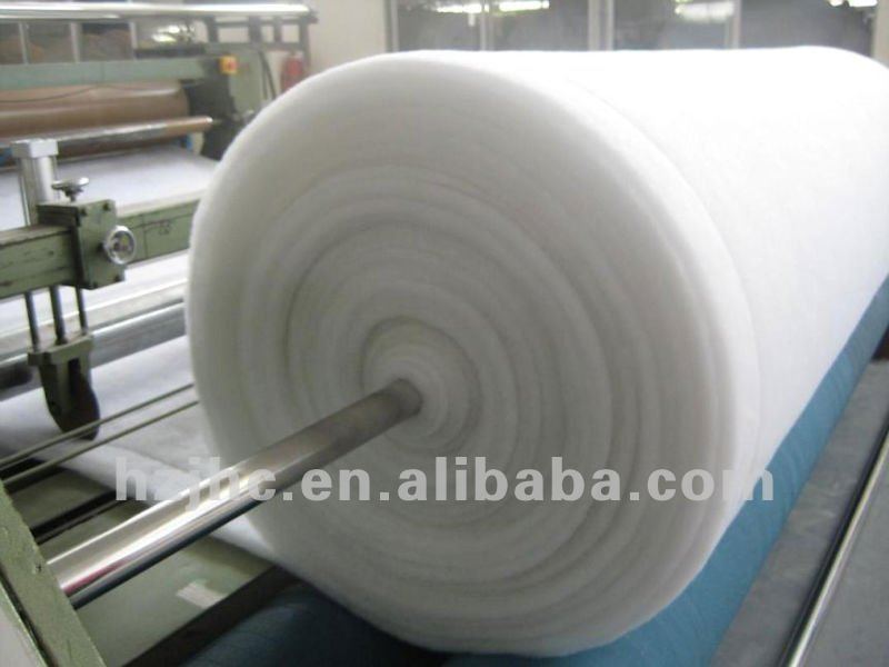 Thermal bonded/hot air through foam padding for clothing