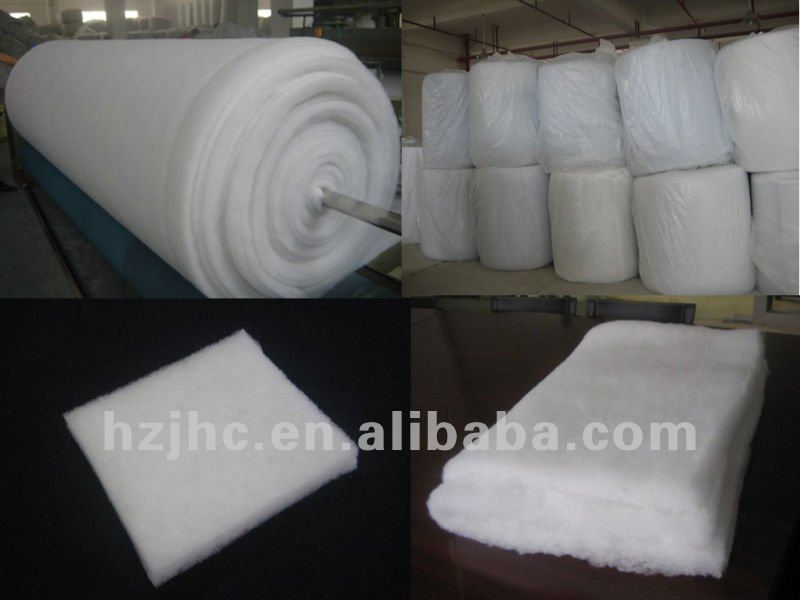 Nonwoven thick acoustic 100% polyester needle punched felt mattress padding fabric