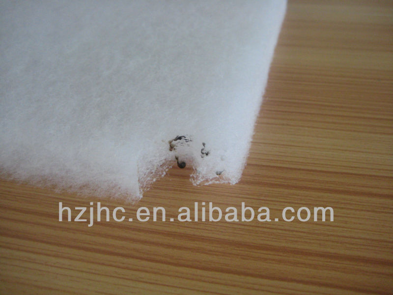 Polyester nonwoven wadding for comforter